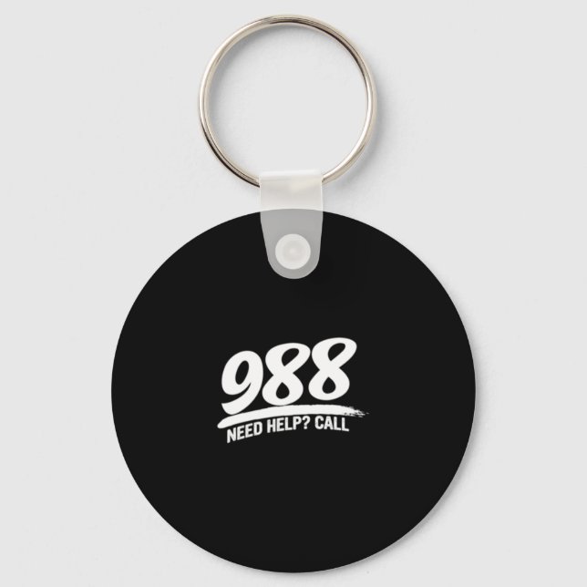 Chaveiro Precisa de Ajuda para chamar 988 Long Sleeve (Frente)