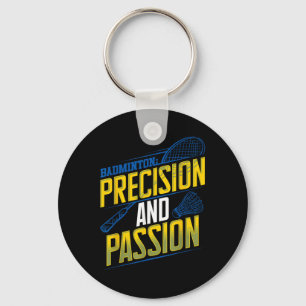 Chaveiro Precisão de Badminton e Design Pion