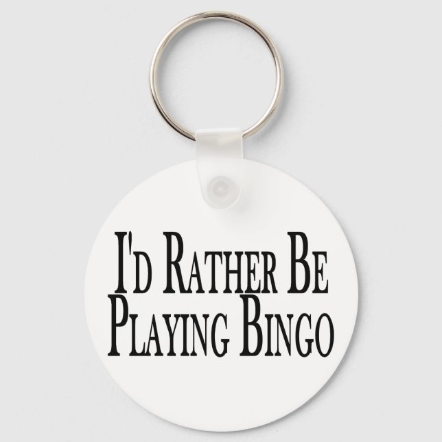 Chaveiro Preferencialmente A Jogar Bingo (Frente)