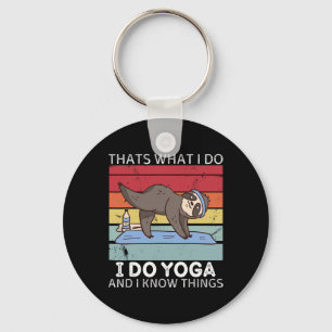 Chaveiro Preguiça Retro É Isso Que Eu Faço Eu Faço Yoga E E