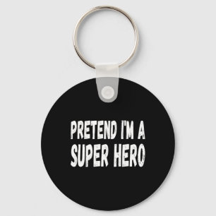 Chaveiro Preguiçoso Fingir que sou um Super Hero Halloween