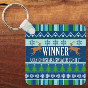 Chaveiro Prêmio vencedor do campeonato de natal elegante