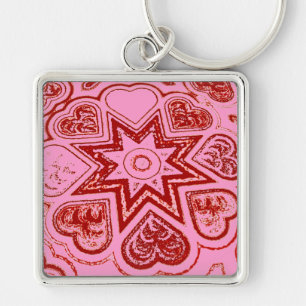 chaveiro Premium "Meu Coração" (Rosa)