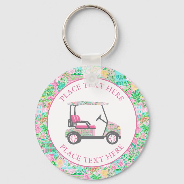 Chaveiro Preppy Palm Beach Golf Cart (Frente)