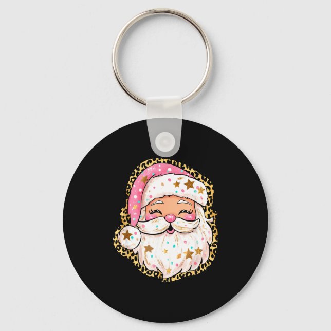 Chaveiro Preppy Santa - Christmas - Funny Christmas - Happy (Frente)