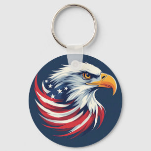 Chaveiro Presente Águia Americana para Ele – Obra de Arte P