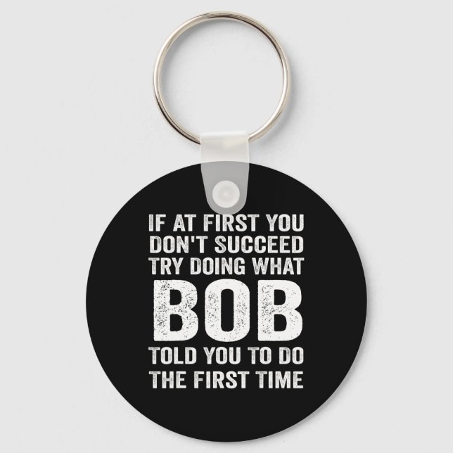 Chaveiro Presente Bob Nome Personalizado Aniversário Divert (Frente)