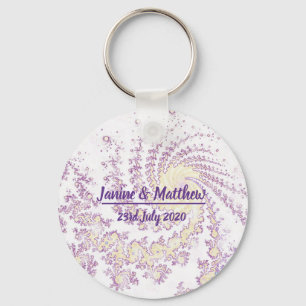 Chaveiro Presente bonito de Casamento Rosa