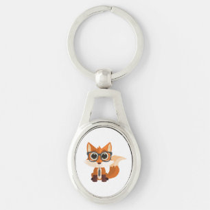 Chaveiro Presente Cartoon Kawaii Raposa Fofo Nerdy