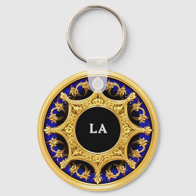 Chaveiro ✨ Presente com Moldura Dourada Ornamentada e Nome  (Frente)