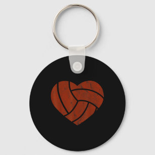 Chaveiro Presente Coração de Volei Vintage Jogador Retro Va