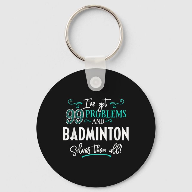 Chaveiro Presente Da Camisa De Badminton - Badminton Resolv (Frente)