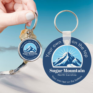 Chaveiro Presente da estação de esqui Sugar Mountain na Car