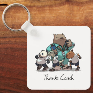 Chaveiro Presente de agradecimento ao treinador Wombat Arte