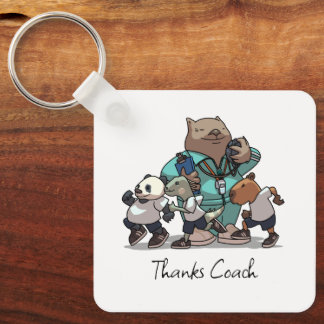 Chaveiro Presente de agradecimento ao treinador Wombat Arte