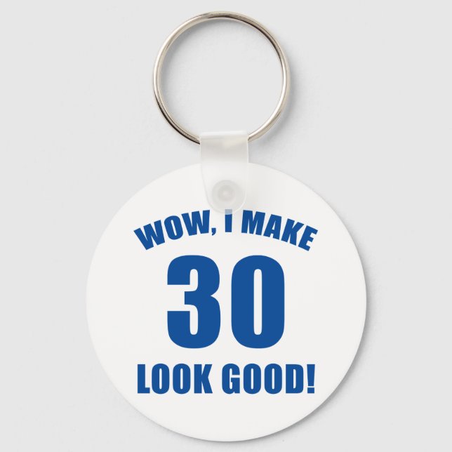Chaveiro Presente de aniversário de 30 anos (b) (Frente)