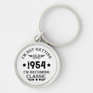 Chaveiro presente de aniversário de vintage personalizado