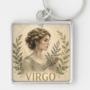 Chaveiro Presente de aniversário do signo de Virgem Astrolo
