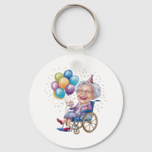 Chaveiro Presente de aniversário engraçado para tia idosa