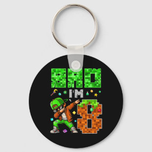 Chaveiro Presente de aniversário no estilo Pixel Dab Gamer 