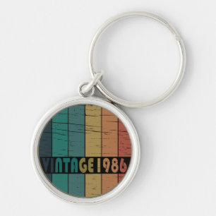 Chaveiro Presente de Aniversário Vintage 1986