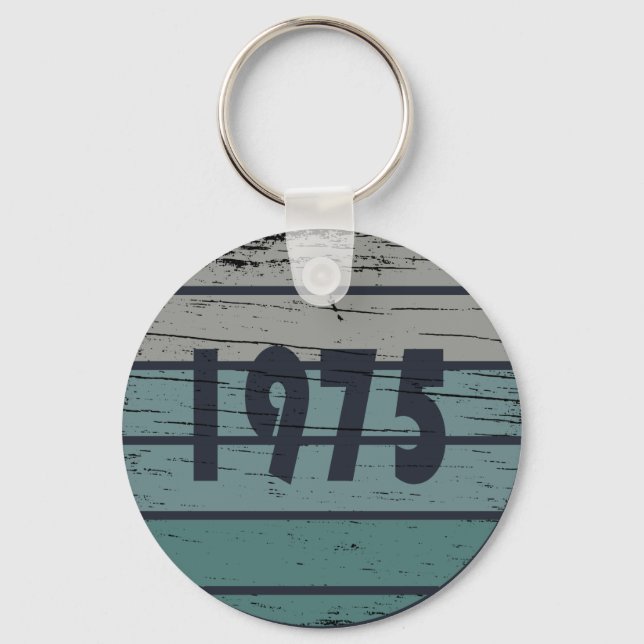Chaveiro Presente de aniversário vintage de 1975 (Frente)