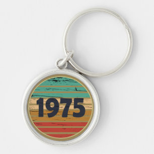 Chaveiro Presente de aniversário vintage nascido em 1975