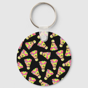 Chaveiro Presente de Badminton Shuttlecock Art