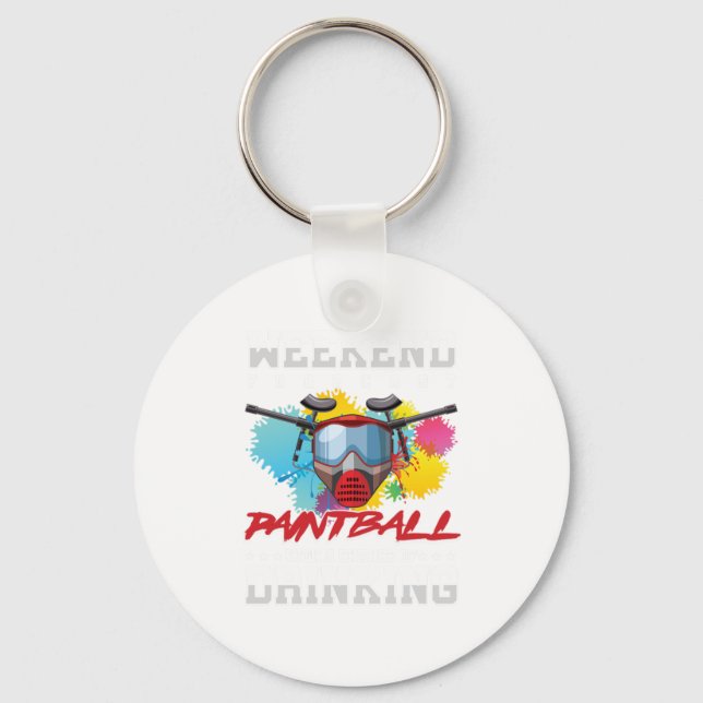 Chaveiro Presente de Bebendo do Jogador de Paintball de Pre (Frente)