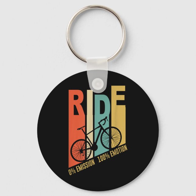 Chaveiro Presente de bicicleta de ciclista engraçado Proteç (Frente)