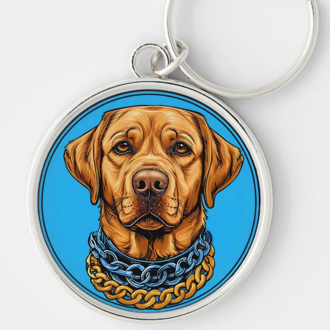 Chaveiro Presente de cachorro Labrador para amantes de cães (Frente)