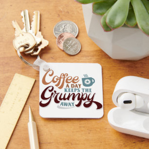 Chaveiro Presente de Café Diário para Amante de Café