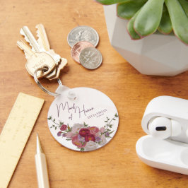 Chaveiro Presente de Casamento Floral da Floresta madrinha 