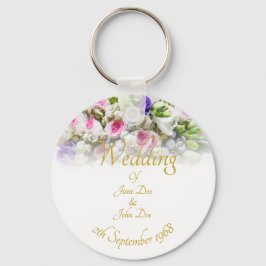 Chaveiro Presente de casamento - Noiva com buquê de casamen