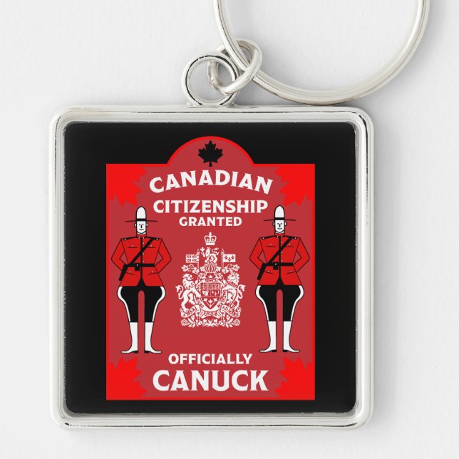 Chaveiro Presente de celebração de cidadania canadense (Frente)