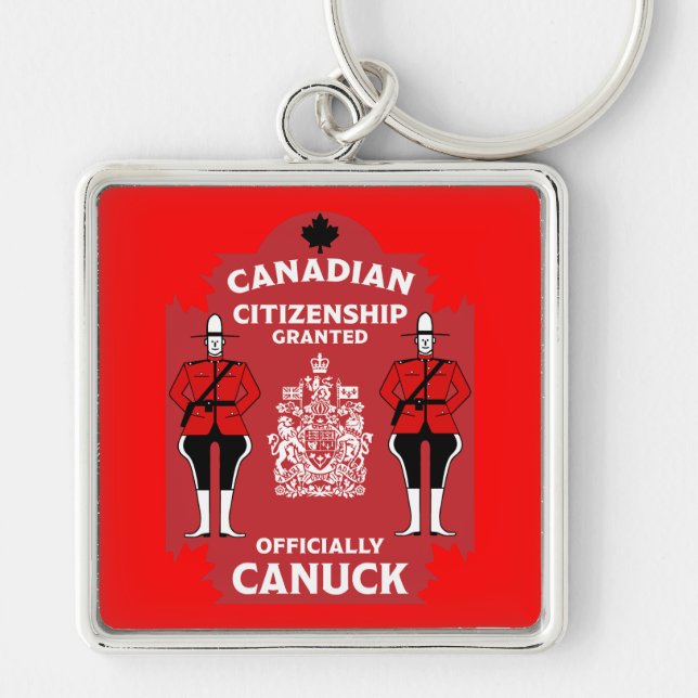 Chaveiro Presente de celebração de cidadania canadense (Frente)