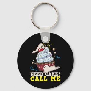 Chaveiro Presente de Cupcake de Bake Baking Baker