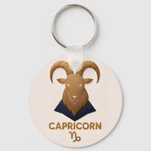 Chaveiro Presente de Decoração de Áries Capricórnio Astrono