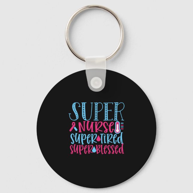 Chaveiro Presente de Enfermeira | Super Enfermeiro Cansado (Frente)