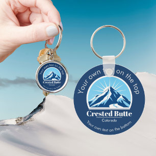 Chaveiro Presente de estância de esqui Crested Butte Colora