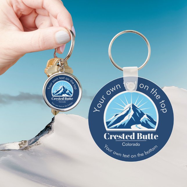 Chaveiro Presente de estância de esqui Crested Butte Colora (Criador carregado)