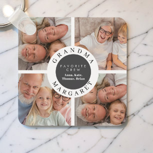 Chaveiro Presente de Família Lembrança Colagem de Fotos Vov