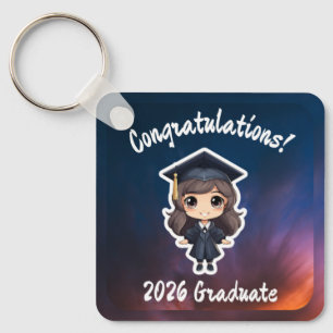 Chaveiro Presente de Formatura para Meninas Pingente