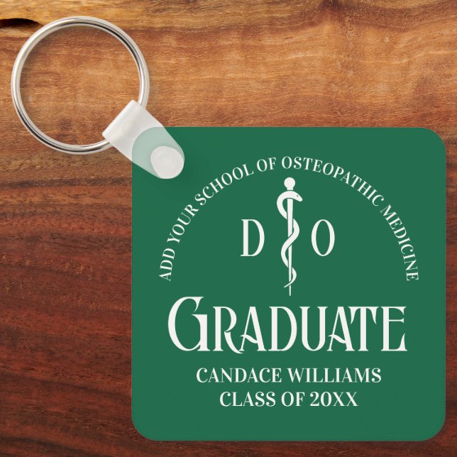 Chaveiro Presente de Graduação na Faculdade de Medicina Ost (Frente)