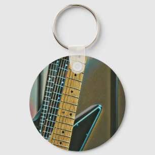 Chaveiro presente de guitarra para dia de os pais