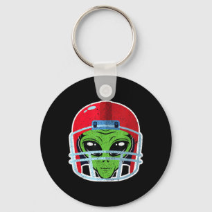 Chaveiro Presente de Halloween de capacete de futebol alien