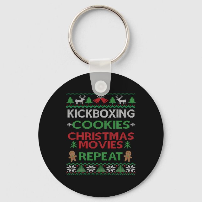 Chaveiro Presente de Instrutor de Kickboxing Kickboxer Nata (Frente)