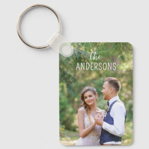 Chaveiro Presente de Lembrança com Foto de Casal e Monogram