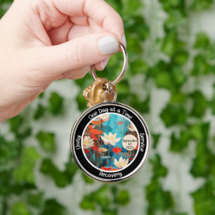 Chaveiro Presente de Marco de Sobriedade Personalizado Lótu