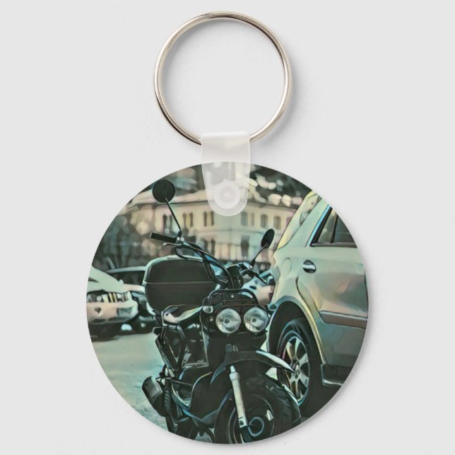 Chaveiro Presente de motocicleta Vintage (Frente)